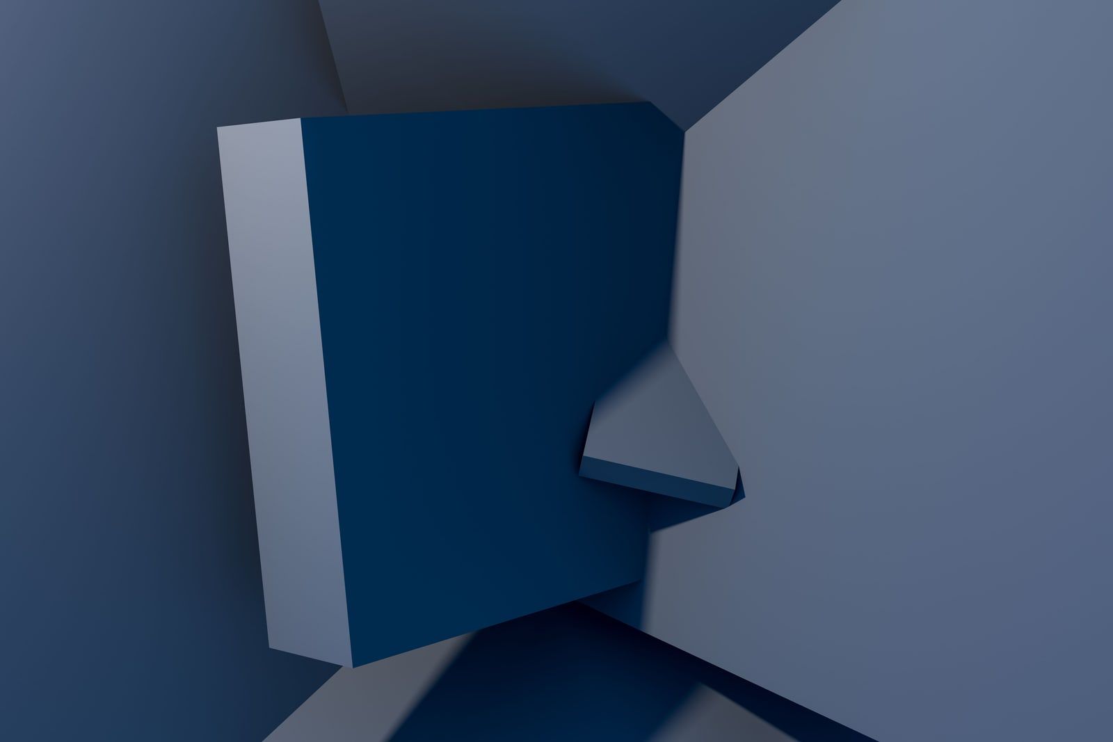A render of three-dimensional geometric shapes on a plain background
