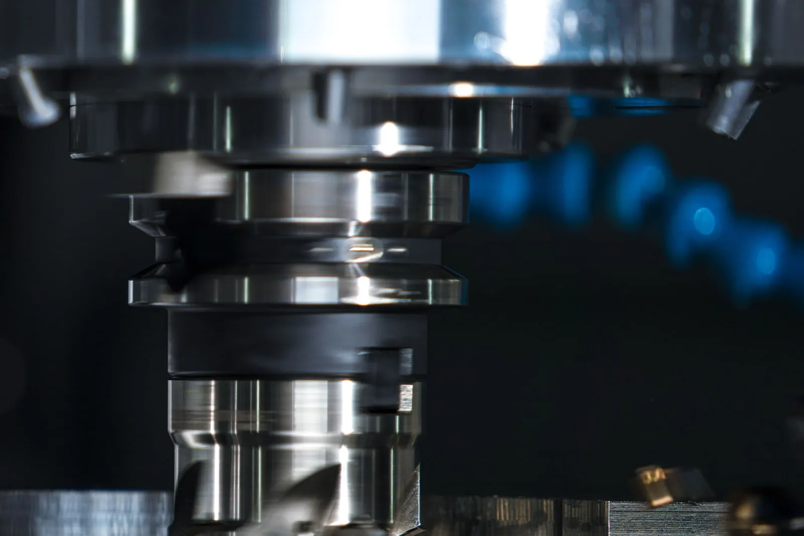 A machine tool spindle in a factory