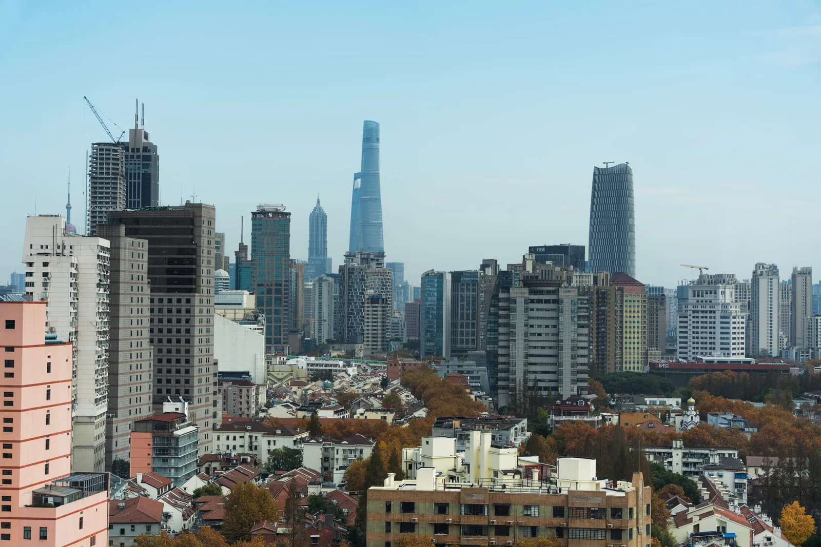 The Shanghai skyline