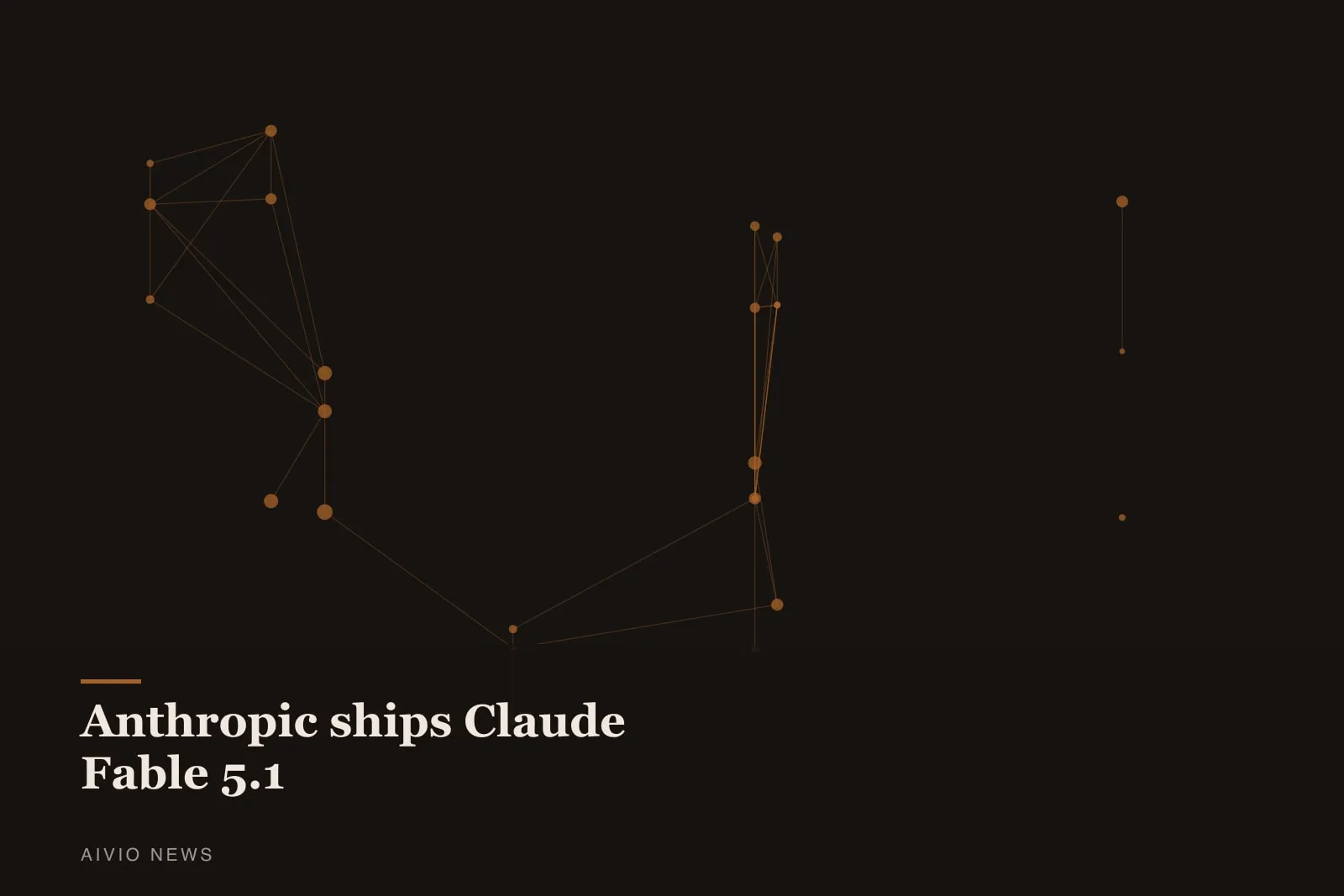Gráfico abstracto de Aivio News que acompaña a la noticia sobre Anthropic lanza Claude Fable 5.1 y abarata un 75% las lecturas en caché.
