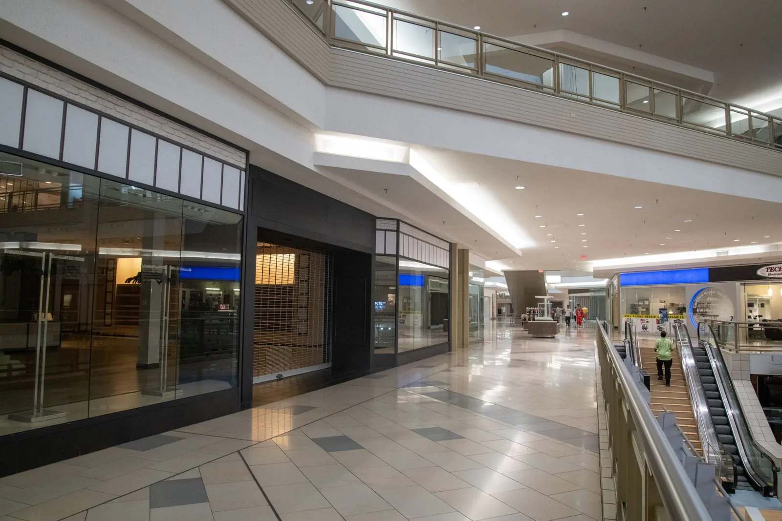 Interior of a shopping mall