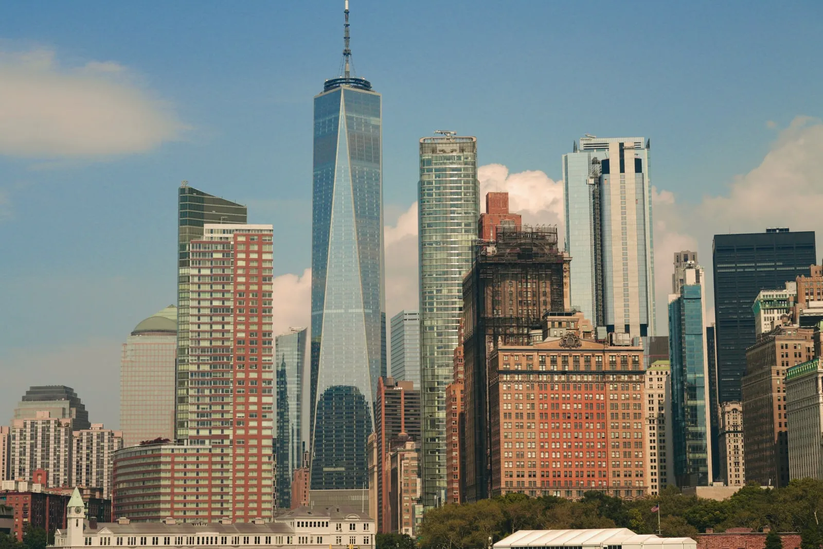 Office towers in the Manhattan financial district