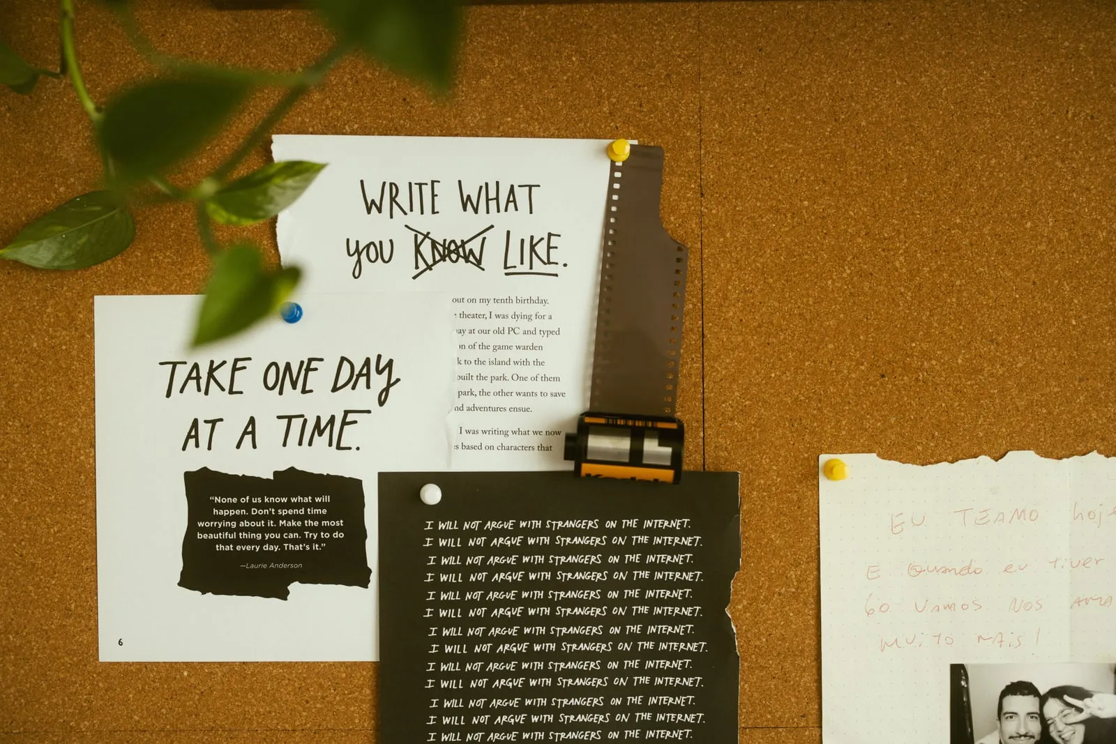 A printed infographic poster pinned to a wall